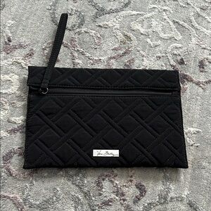 Vera Bradley Black Quilted Wristlet Pouch
